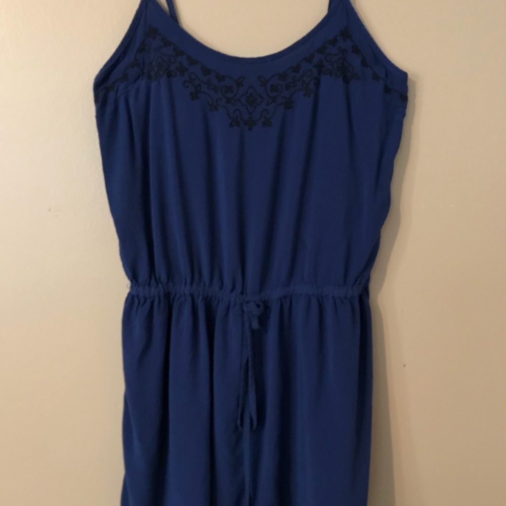 Dark blue shorts romper
